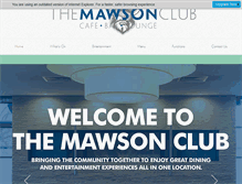 Tablet Screenshot of mawsonclub.com.au